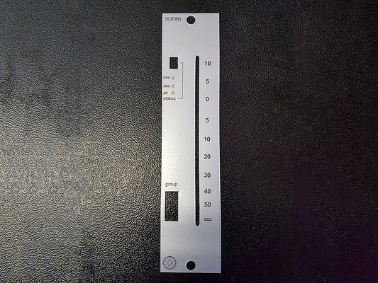 Lexan fader overlay for SSL 9000 consoles